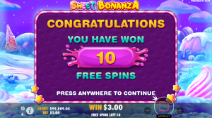 sweet bonanza slot machine bonus round