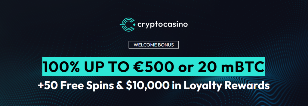 crypto casino welcome bonus offer